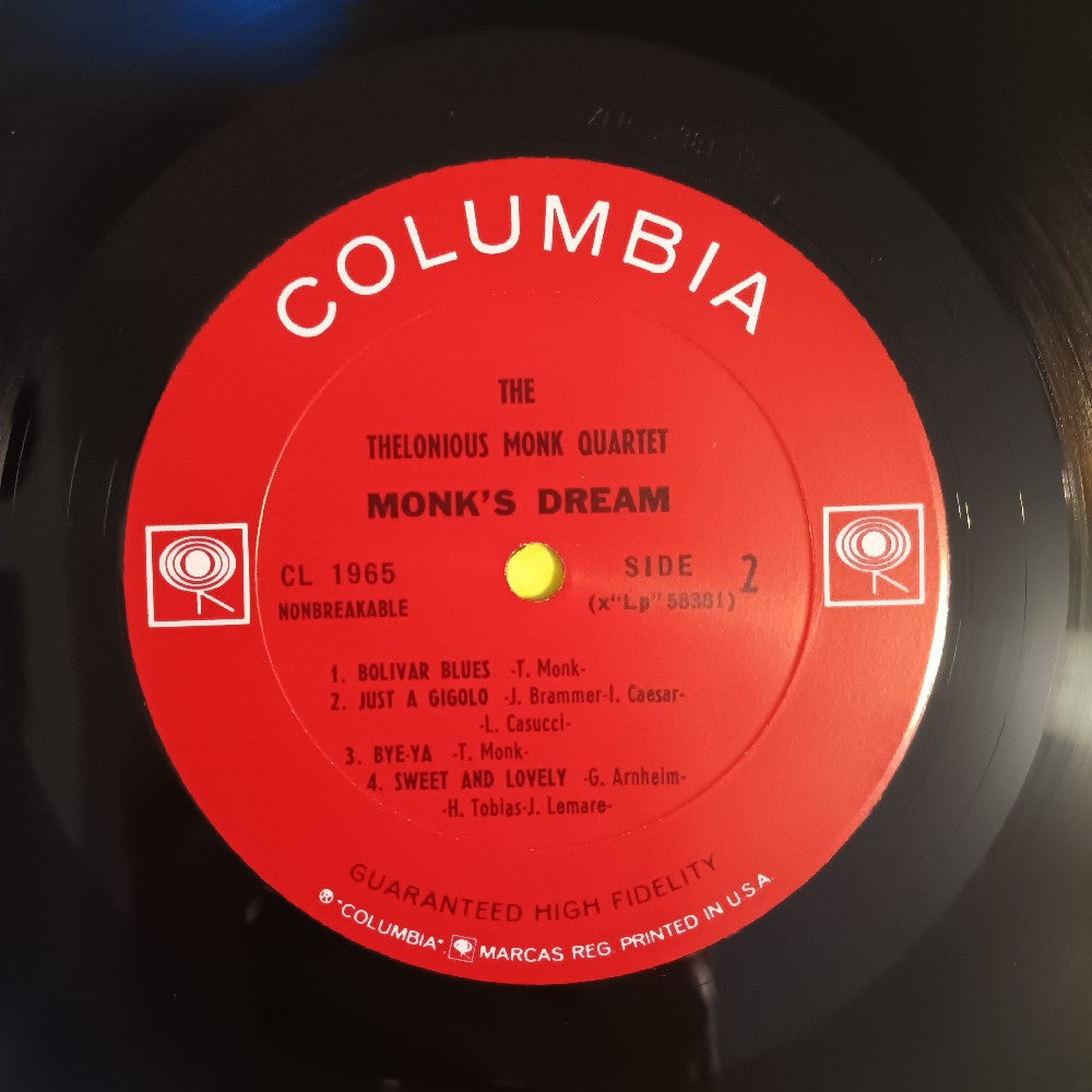 Thelonious Monk Quartet - Monk's Dream OG 2 EYE MONO - 1963 - CL 1965 - Used - EX - Vinyl