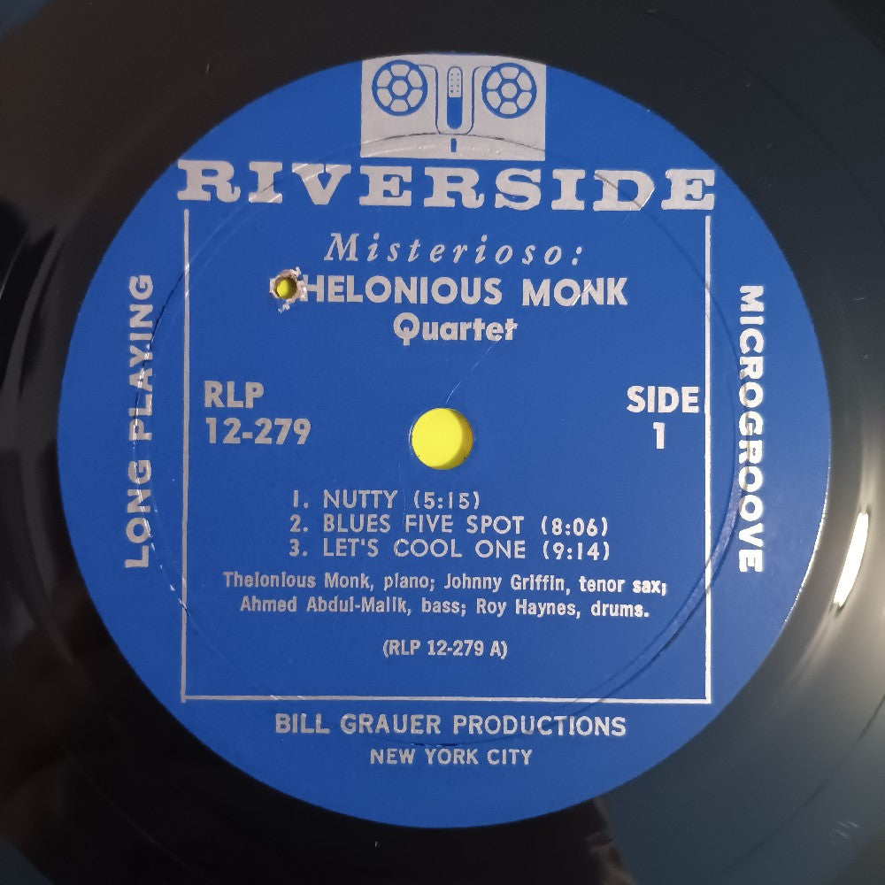 Thelonious Monk Quartet - Misterioso DG MONO - 1960 - RLP 12-279 - Used - VG++ - Vinyl