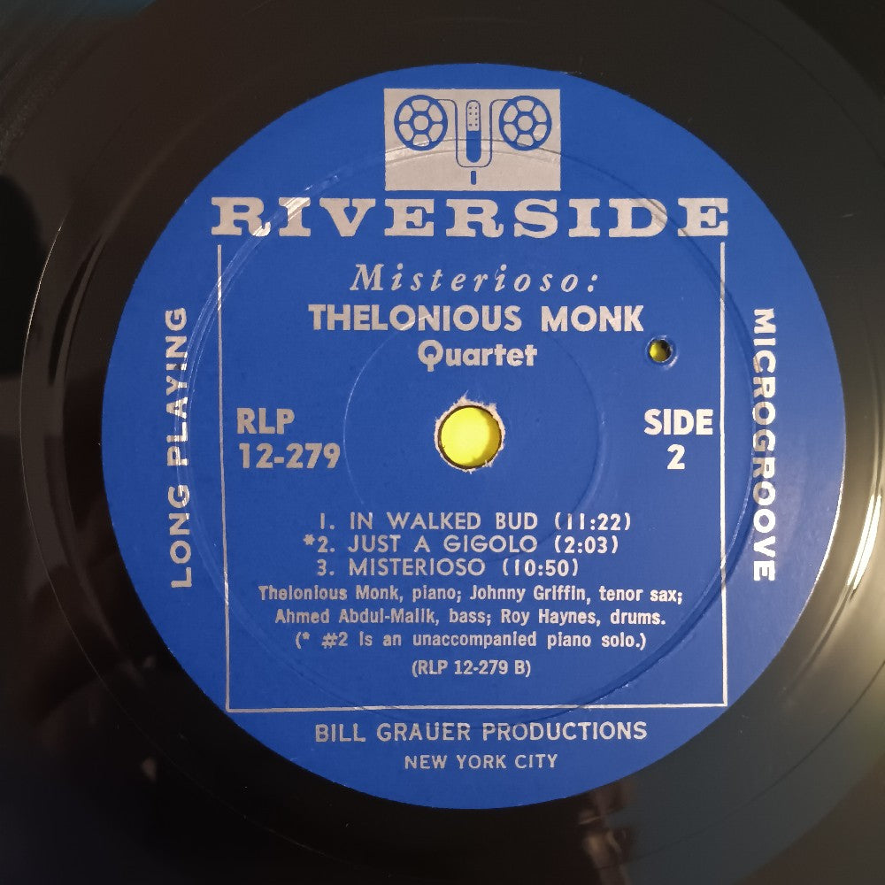 Thelonious Monk Quartet - Misterioso DG MONO - 1960 - RLP 12-279 - Used - VG++ - Vinyl