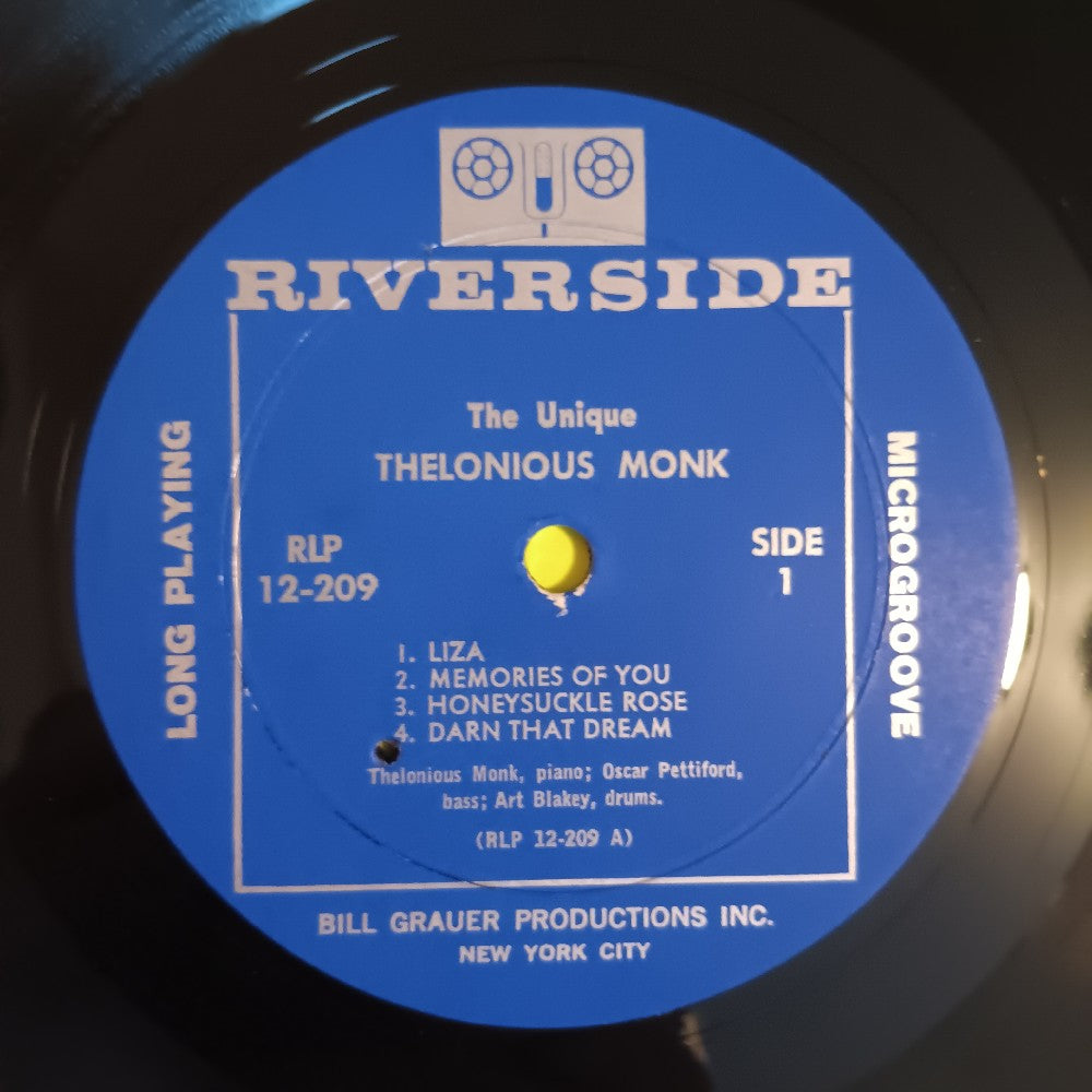 Thelonious Monk - The Unique Thelonious Monk DG MONO - 1961 - RLP 12-209 - Used - VG++ - Vinyl