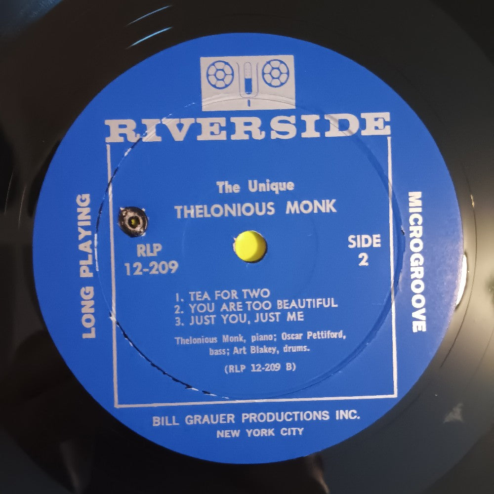 Thelonious Monk - The Unique Thelonious Monk DG MONO - 1961 - RLP 12-209 - Used - VG++ - Vinyl