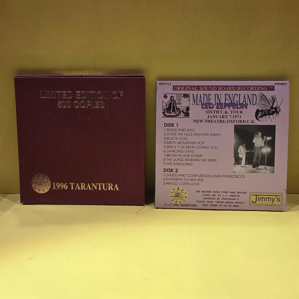 Led Zeppelin  - Made In England / Limited Edition To 500 Copies  - 1996 - OX73-1,2 - Used - NM - CDs
