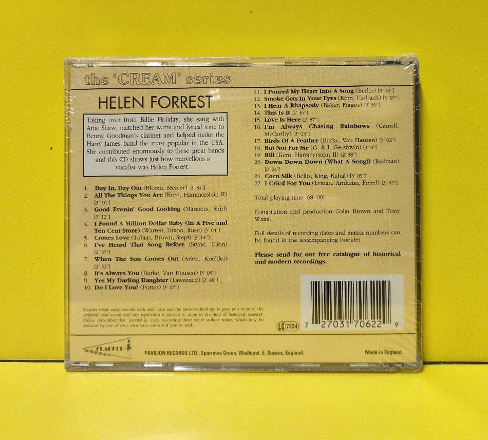 Helen Forrest - The Cream Of Helen Forrest - 1995 - PAST CD 7062 - New - Sealed - CDs - UK Import