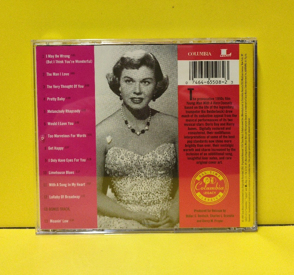 Doris Day And Harry James - Young Man With A Horn (Songs From The Warner Bros. Production) - 1999 - CK 65508 - Used - EX - CDs - Reissue - Remastered