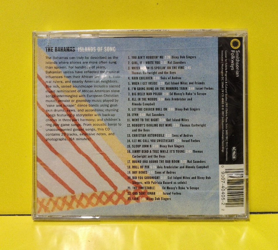 Various - The Bahamas: Islands Of Song - 1997 - SF CD 40405 - New - Sealed - CDs