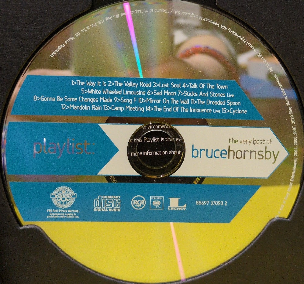 Bruce Hornsby - Playlist: The Very Best Of Bruce Hornsby - 2010 - 88697370932 - Used - EX - CDs - Digipak