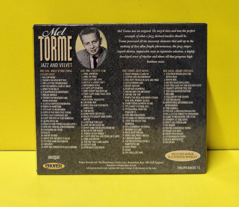 Mel Tormé - Jazz And Velvet - 2004 - PROPERBOX 73 - Used - EX - CDs - 4xCD Box Set - UK Import