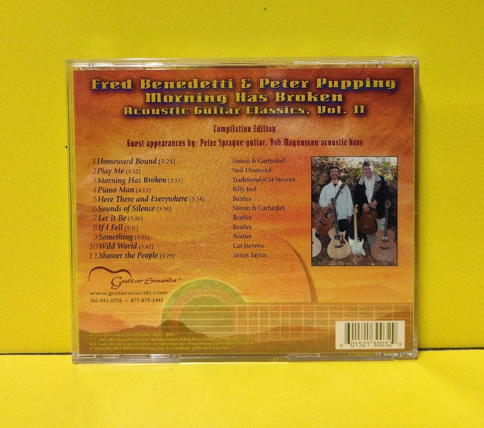 Fred Benedetti & Peter Pupping - Morning Has Broken - Acoustic Guitar Classics, Vol. II (Compilation Edition) - 2001 - GSCD3003 - Used - EX - CDs