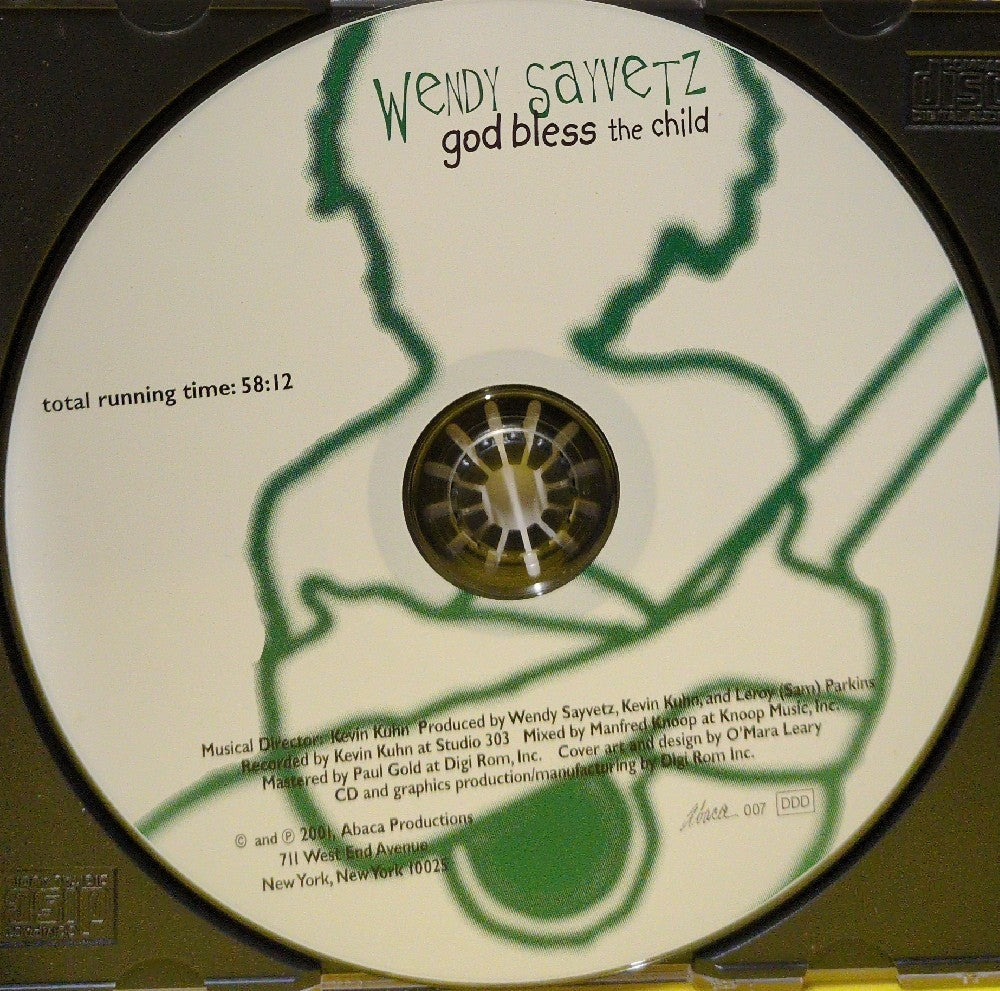 Wendy Sayvetz - God Bless The Child - 2001 - ABACA-007 - Used - EX - CDs