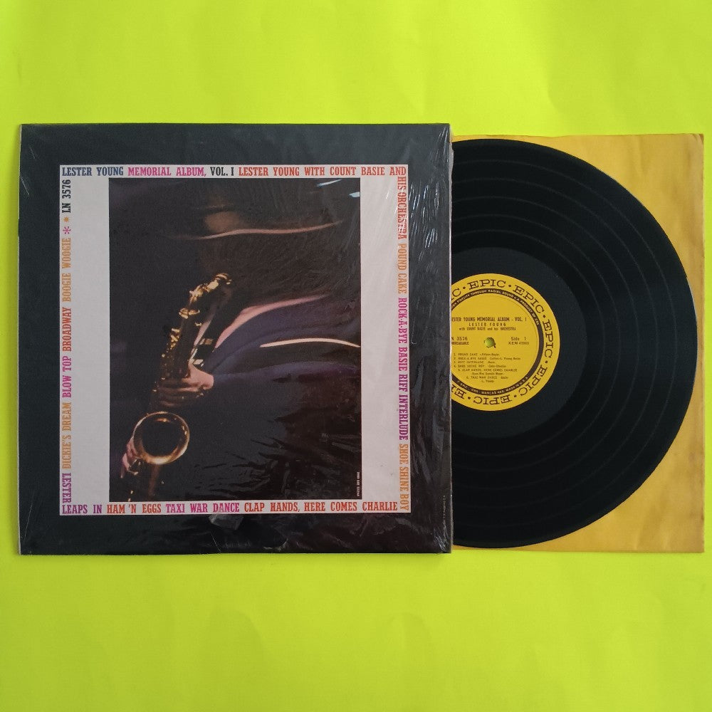 Lester Young & Count Basie - Memorial Album Vol. 1 RARE LABEL - 1959 - LN 3576 - Used - VG++ - Vinyl