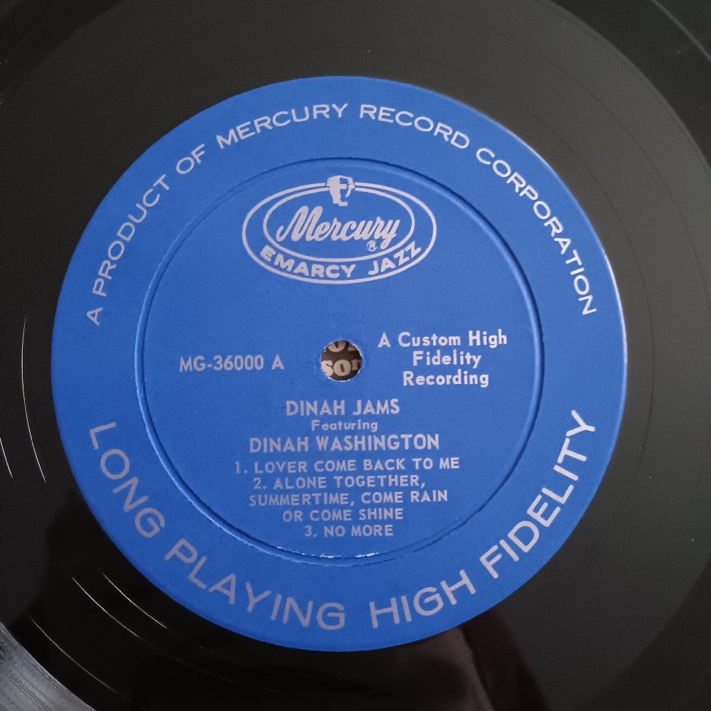 Dinah Washington - Dinah Jams RARE VARIANT - 1958 - MG 36000 - Used - VG++ - Vinyl