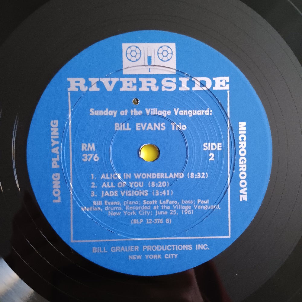 Bill Evans & Scott La Faro - Sunday At The Village Vanguard MONO - 1962 - RM 376 - Used - VG++ - Vinyl