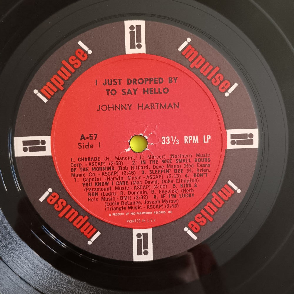 Johnny Hartman - I Just Dropped By To Say Hello OG MONO - 1964 - A-57 - Used - VG++ - Vinyl