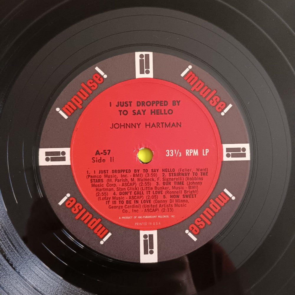 Johnny Hartman - I Just Dropped By To Say Hello OG MONO - 1964 - A-57 - Used - VG++ - Vinyl