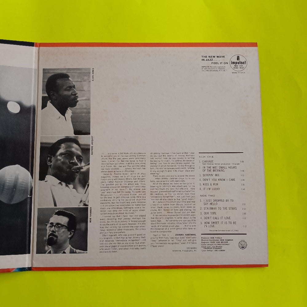 Johnny Hartman - I Just Dropped By To Say Hello OG MONO - 1964 - A-57 - Used - VG++ - Vinyl