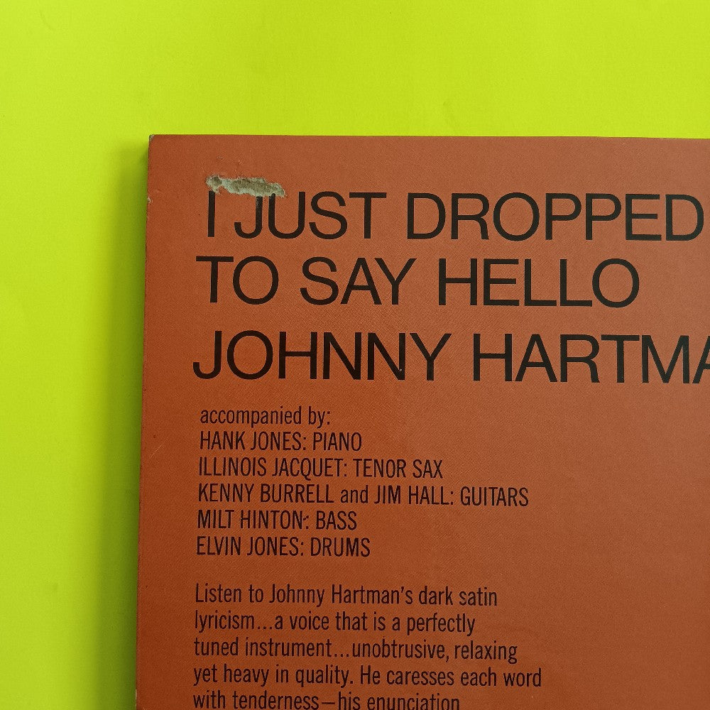 Johnny Hartman - I Just Dropped By To Say Hello OG MONO - 1964 - A-57 - Used - VG++ - Vinyl