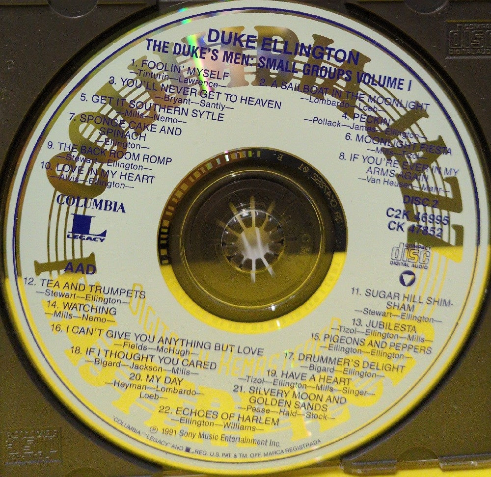 Duke Ellington - The Duke's Men: Small Groups Vol. 1 - 1991 - C2K 46995 - Used - EX - CDs - 2xCD
