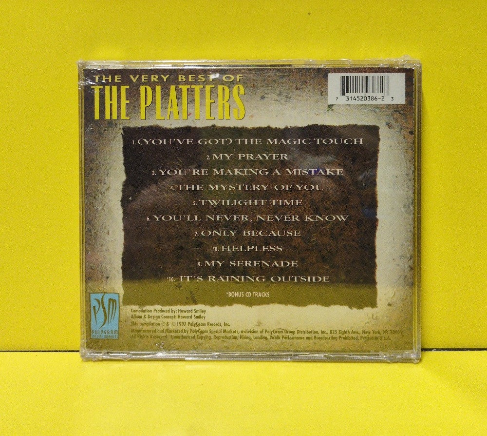 The Platters - The Very Best Of The Platters - 1997 - 314 520 386-2 - New - Sealed - CDs