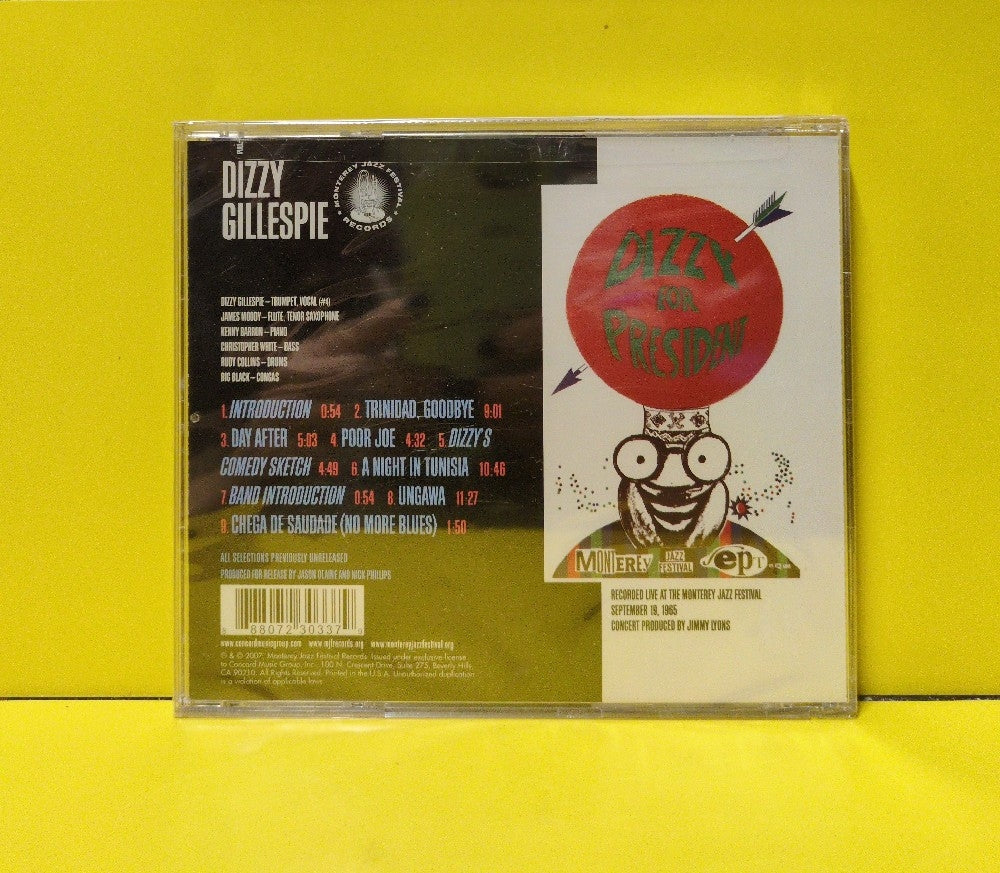 Dizzy Gillespie - Live At The 1965 Monterey Jazz Festival - 2007 - MJFR-30337 - New - Sealed - CDs