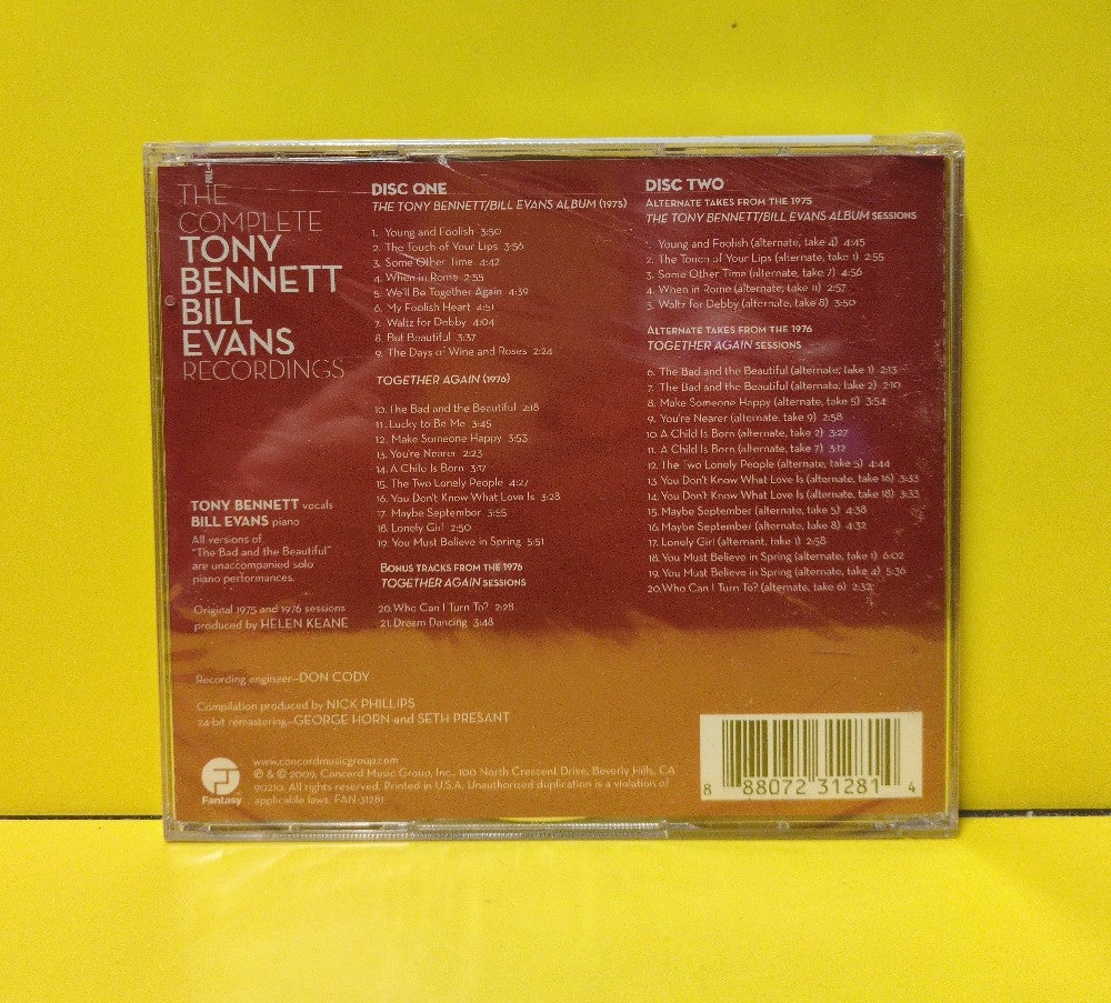 Tony Bennett / Bill Evans - The Complete Tony Bennett/Bill Evans Recordings - 2009 - FAN-31281 - New - Sealed - CDs
