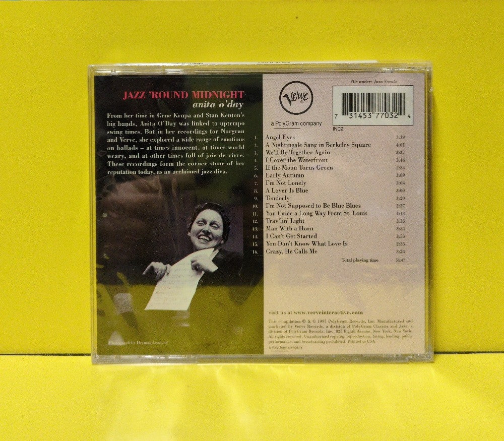 Anita O'Day - Jazz 'Round Midnight - 1997 - 314 537 703-2 - New - Sealed - CDs