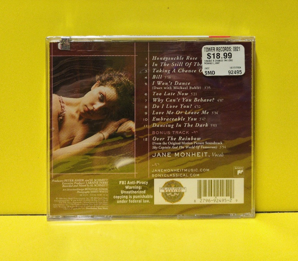 Jane Monheit - Taking A Chance On Love - 2004 - SK 92495 - New - Sealed - CDs