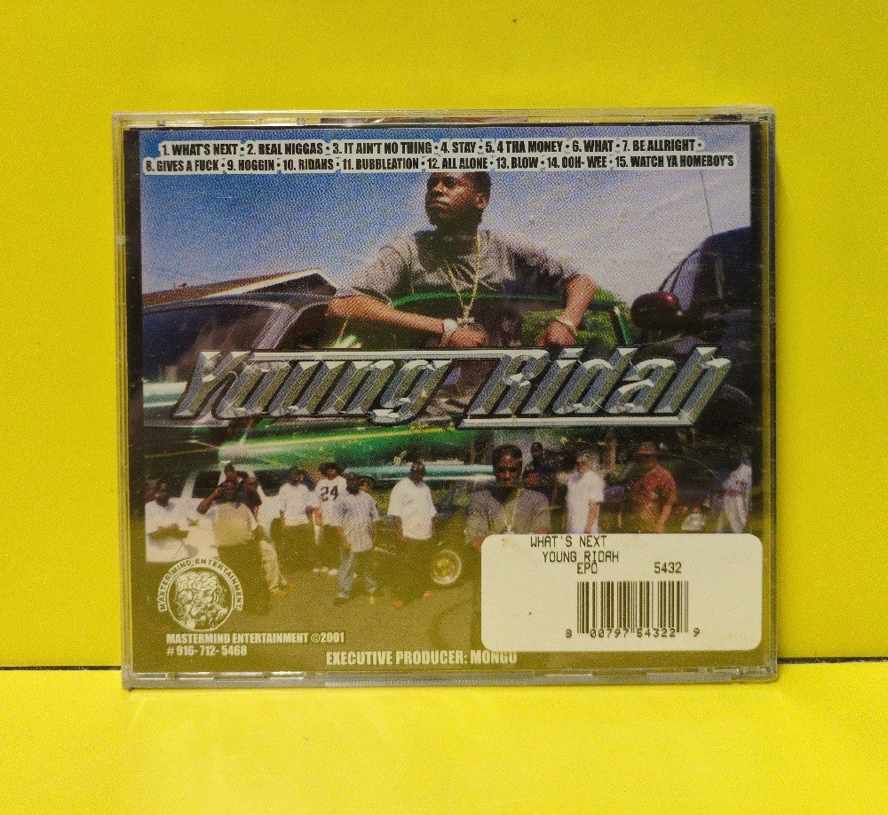 Young Ridah - What's Next? - 2001 - New - Sealed - CDs - No Slipcover