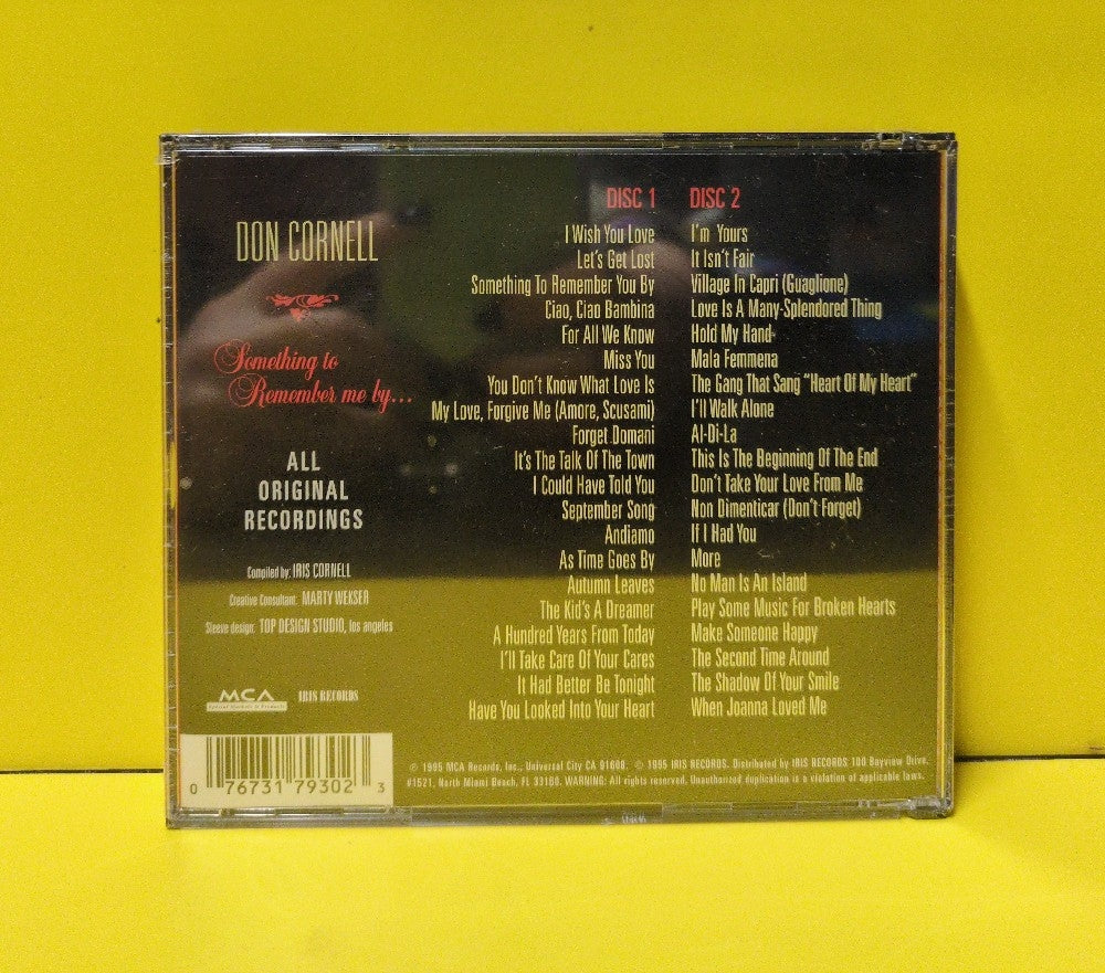 Don Cornell - Something To Remember Me By... - 1995 - MSD-35930 - New - Sealed - CDs - 2xCD