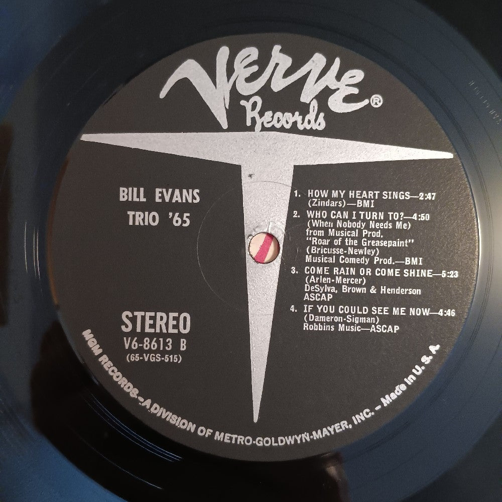Bill Evans Trio - Trio '65 OG STEREO RVG - 1965 - V6-8613 - Used - EX - Vinyl