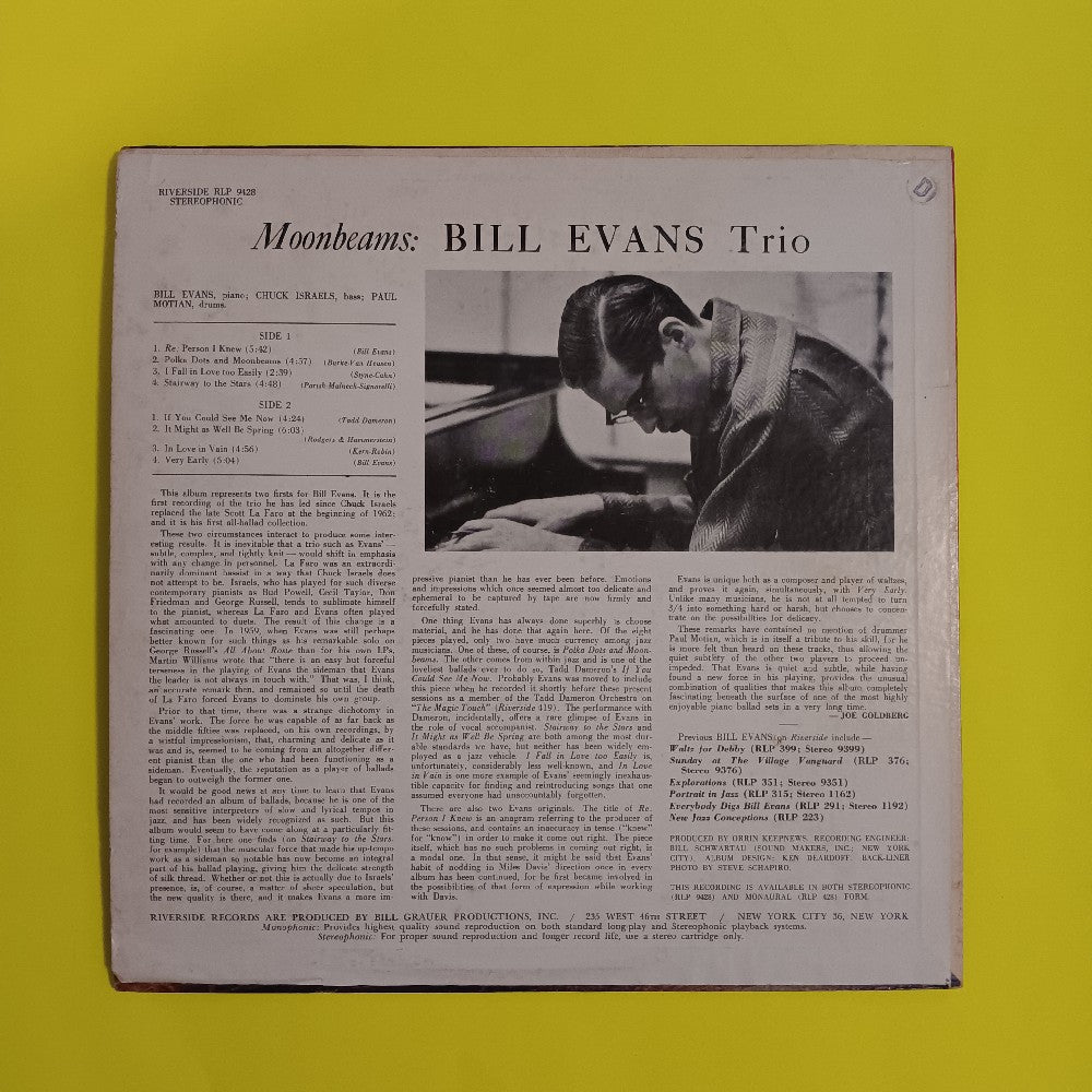 Bill Evans Trio - Moon Beams OG STEREO - 1962 - RLP 9428 - Used - VG++ - Vinyl