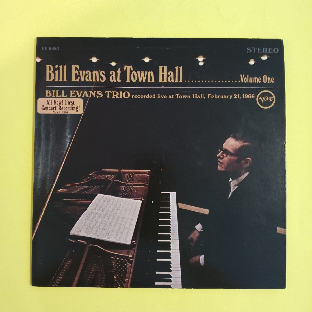 Bill Evans Trio - At Town Hall Volume 1 OG STEREO - 1967 - V6-8683 - Used - VG++ - Vinyl
