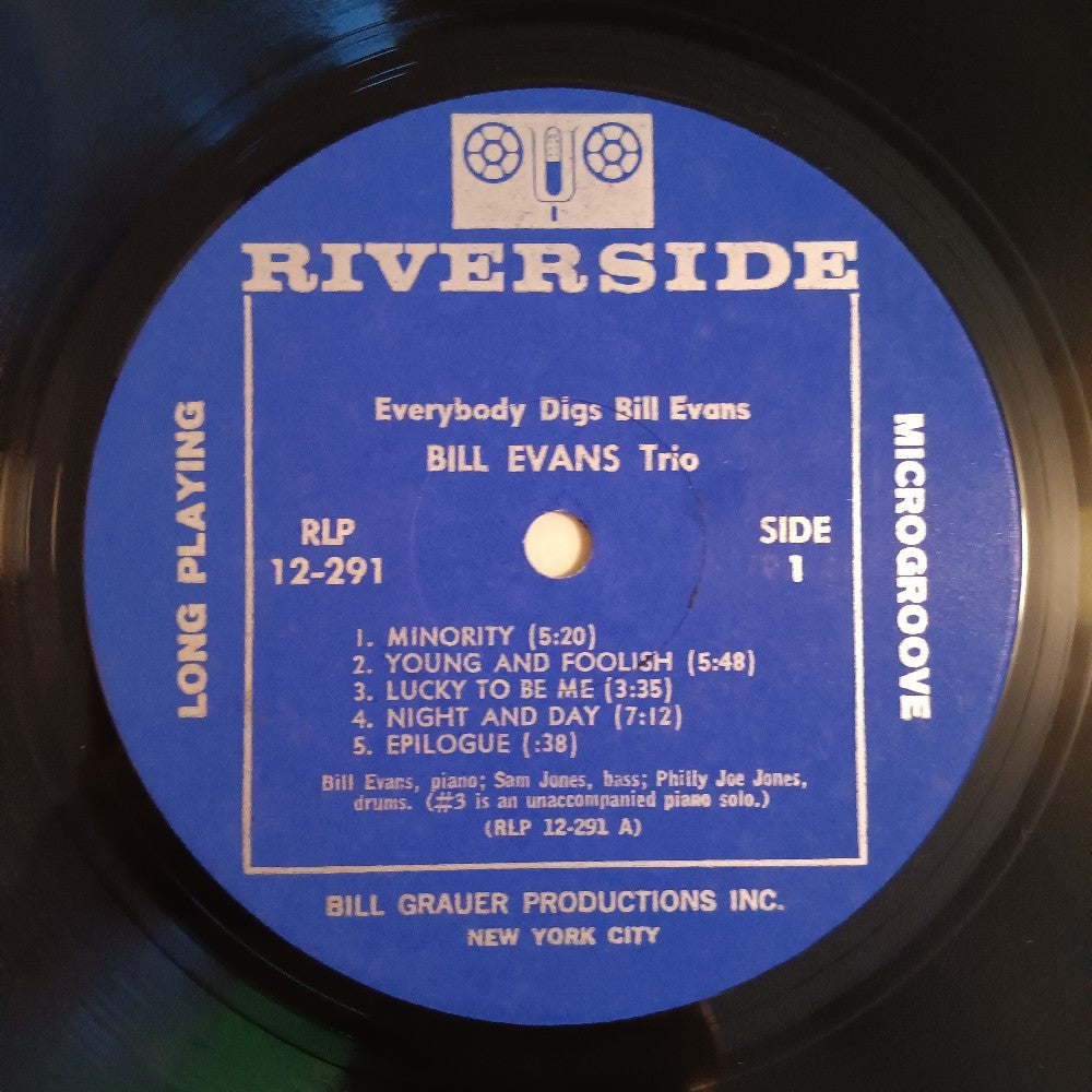 Bill Evans Trio - Everybody Digs Bill Evans MONO - 1960 - RLP 12-291 - Used - VG++ - Vinyl