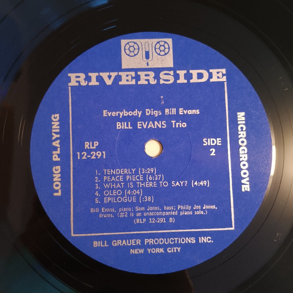Bill Evans Trio - Everybody Digs Bill Evans MONO - 1960 - RLP 12-291 - Used - VG++ - Vinyl
