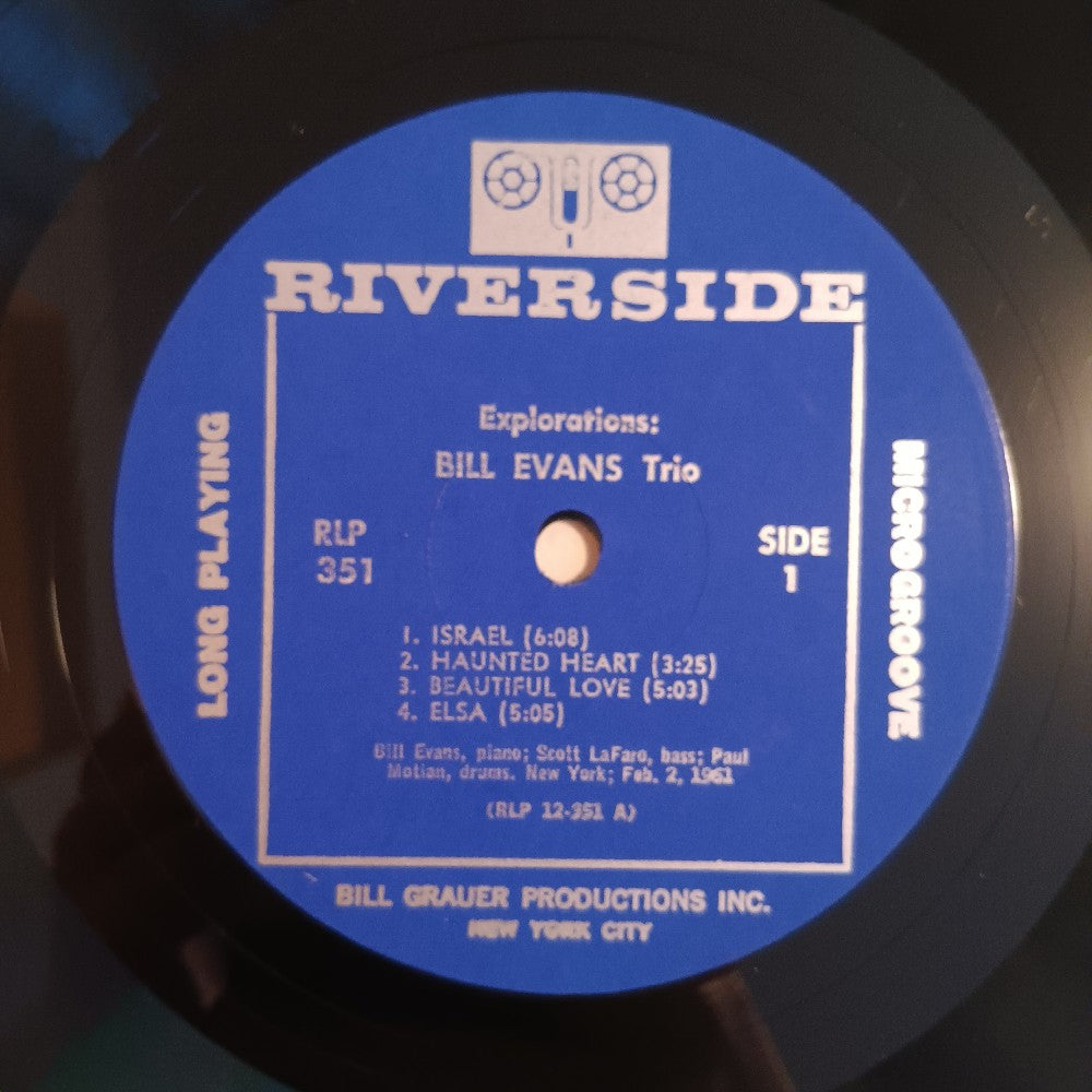 Bill Evans Trio - Explorations MONO - 1962 - RLP 351 - Used - VG++ - Vinyl