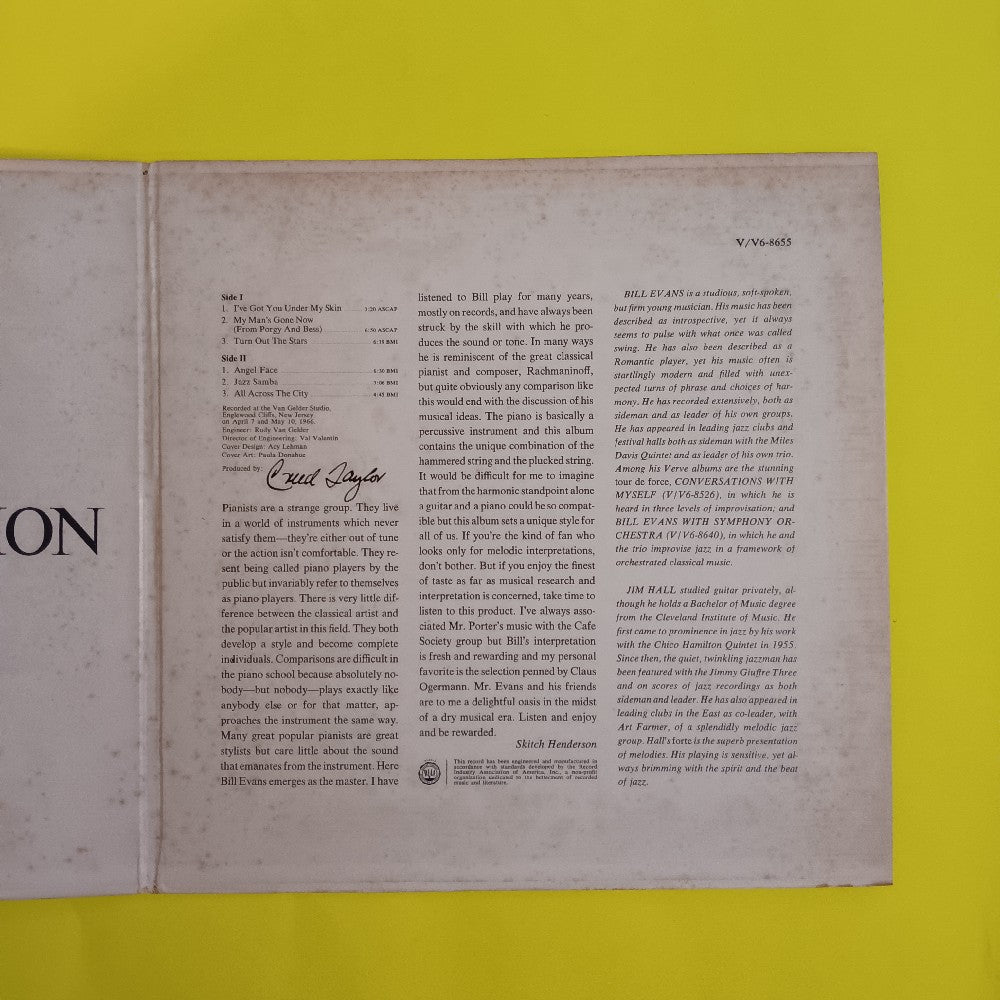 Bill Evans & Jim Hall - Intermodulation OG MONO RVG - 1966 - V-8655 - Used - VG++ - Vinyl