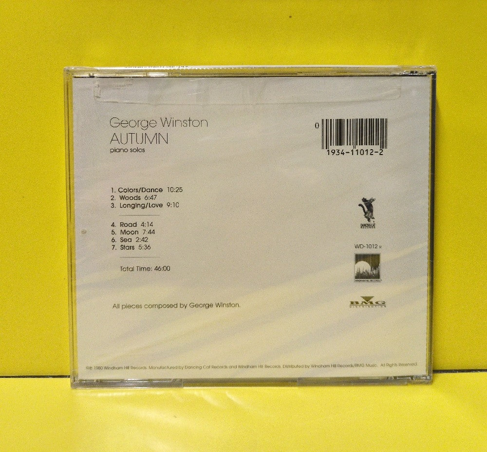 George Winston - Autumn (Piano Solos) - WD-1012 / WD-1012 R - New - Sealed - CDs - Reissue