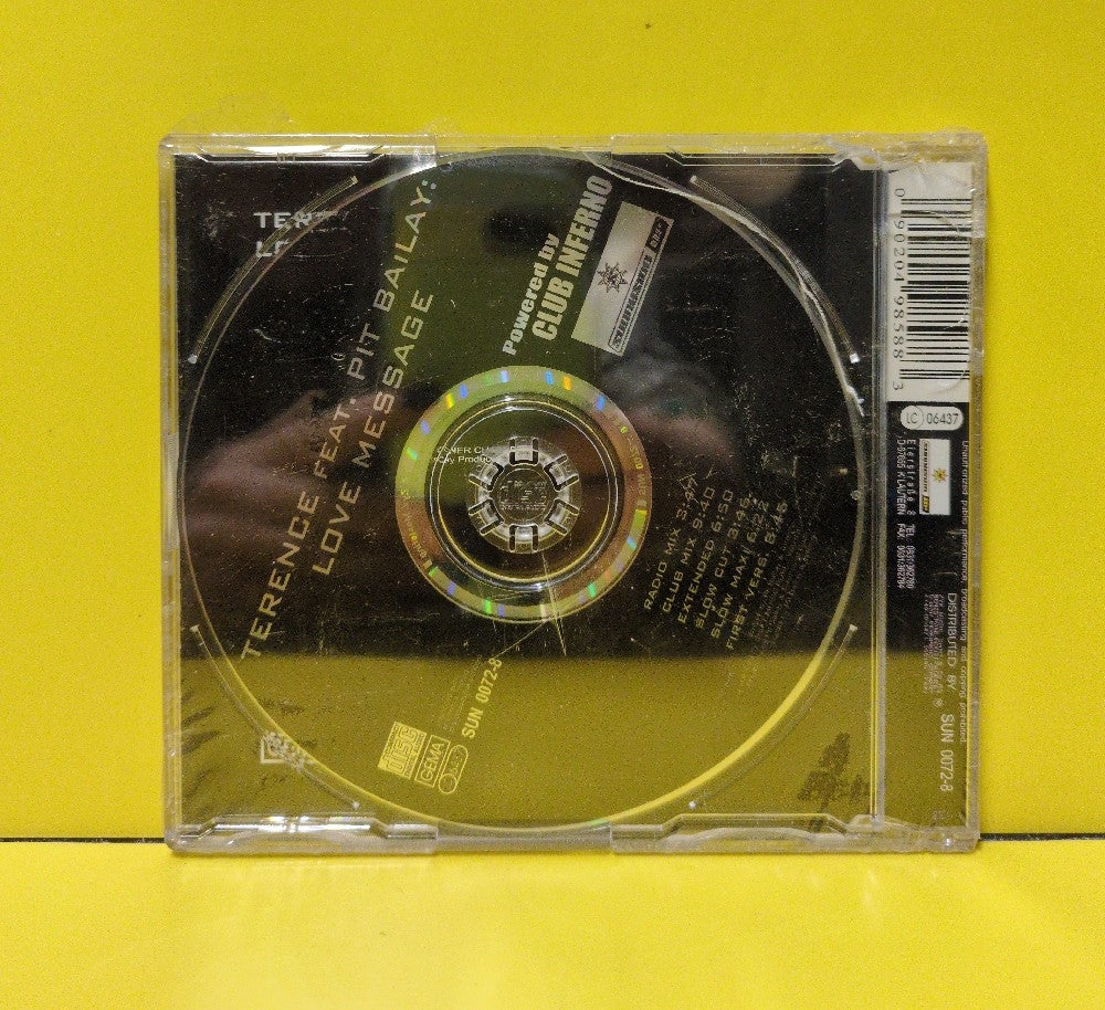 Terence Feat. Pit Bailay - Love Message - 2002 - SUN 0072-8 - New - Sealed - CDs - CD Single - Germany Import