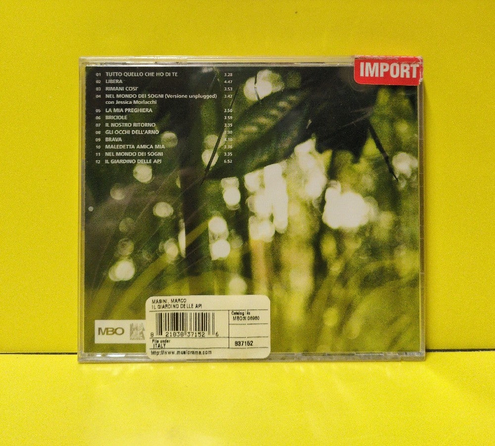 Marco Masini - Il Giardino Delle Api - 2005 - MBO 3006960 - New - Sealed - CDs - Italy Import