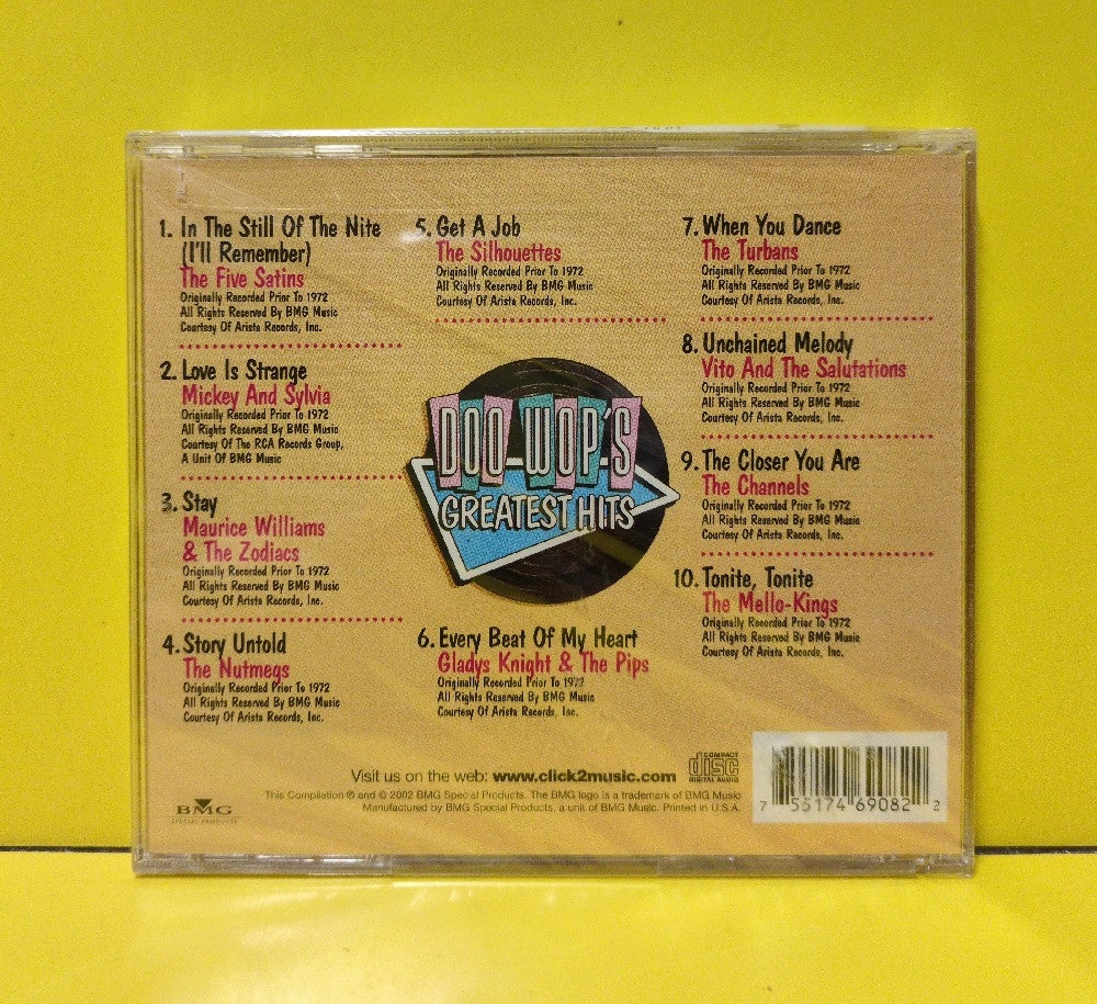 Various - Doo-Wop's Greatest Hits - 2002 - 7551746908-2 - New - Sealed - CDs