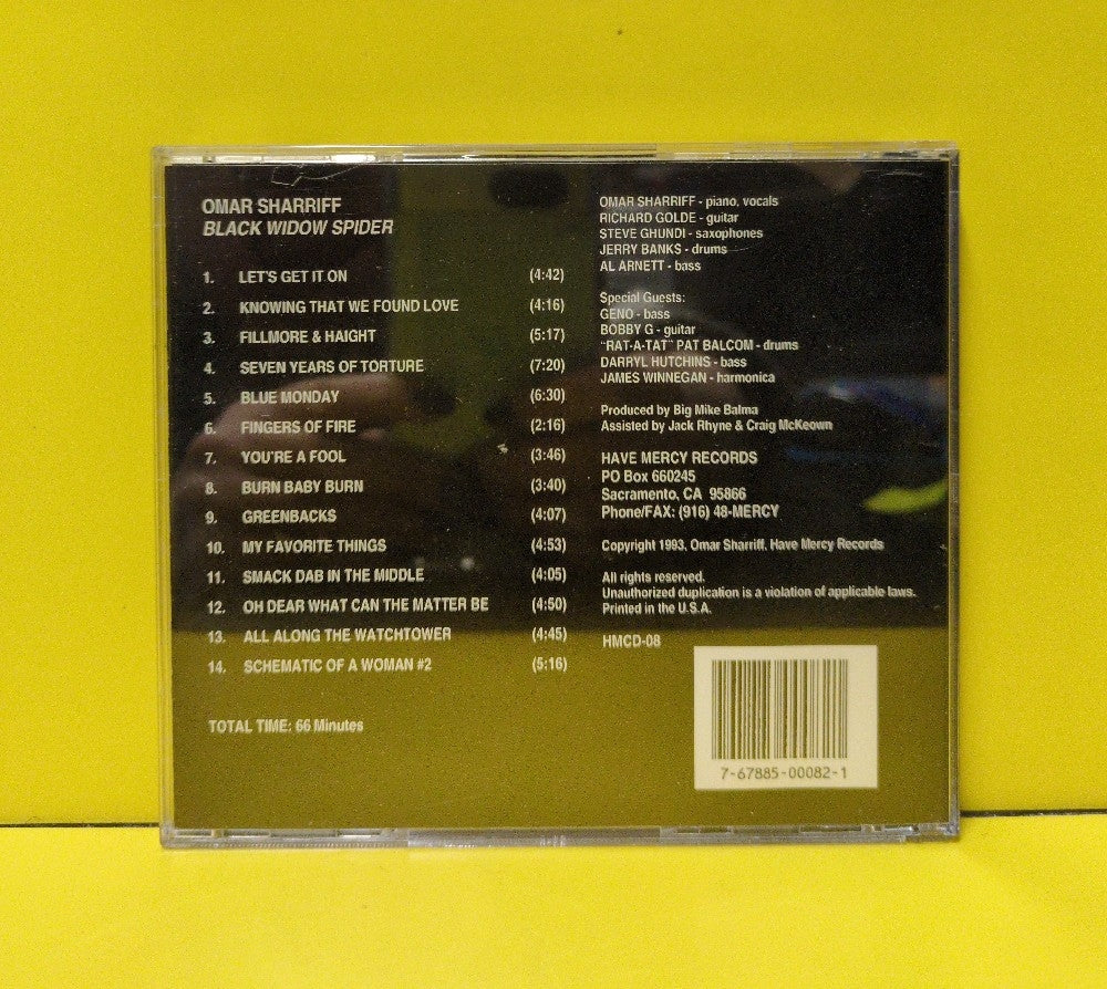 Omar Sharriff - Black Widow Spider - 1994 - HMCD-08 - Used - EX - CDs