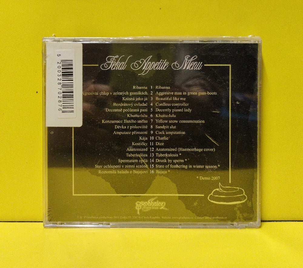 Cutting Embryo - Fekal Appetite - 2010 - GRO 029 - New - Sealed - CDs - Czech Republic Import