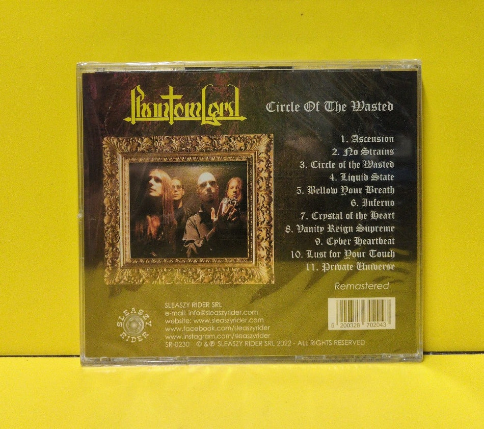 Phantom Lord - Circle Of The Wasted - 2022 - SR-0230 - New - Sealed - CDs - Reissue - Remastered - Greece Import