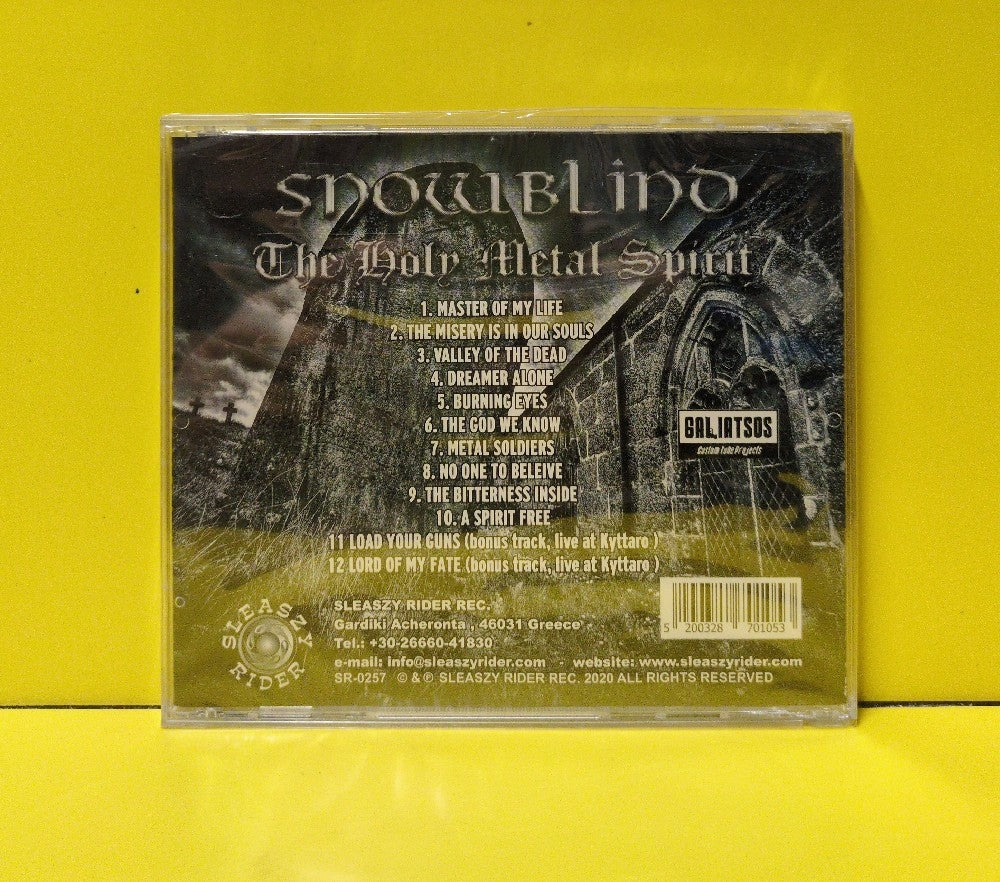Snowblind - The Holy Metal Spirit - 2020 - SR-0257 - New - Sealed - CDs - Greece Import