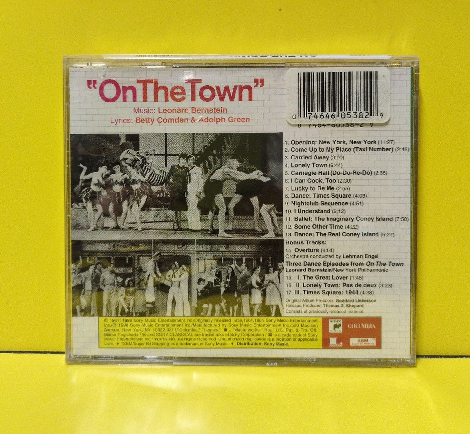 Leonard Bernstein / Betty Comden And Adolph Green / Nancy Walker / John Reardon - On The Town - 1999 - SK 60538 - New - Sealed - CDs - Remastered