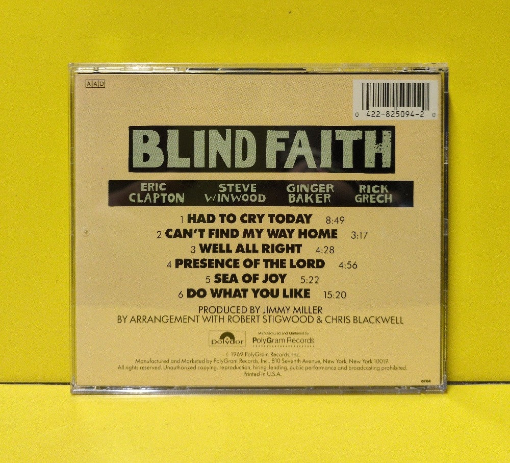 Blind Faith - Blind Faith - 825 094-2 - Used - EX - CDs - Reissue
