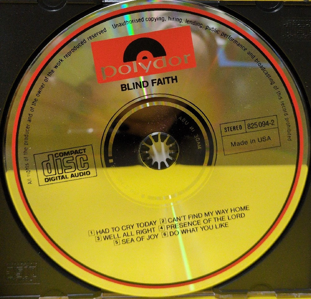 Blind Faith - Blind Faith - 825 094-2 - Used - EX - CDs - Reissue
