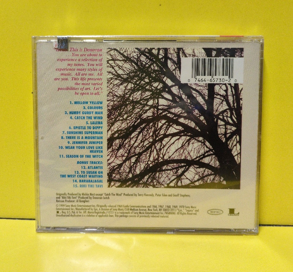 Donovan - Donovan's Greatest Hits - 1999 - EK 65730 - New - Sealed - CDs