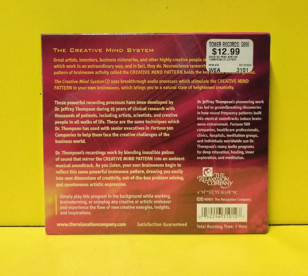 Dr. Jeffrey Thompson - Creative Mind System - 2004 - CD3101 - New - Sealed - CDs