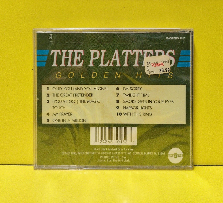 The Platters - Golden Hits - 1996 - 1015 - New - Sealed - CDs