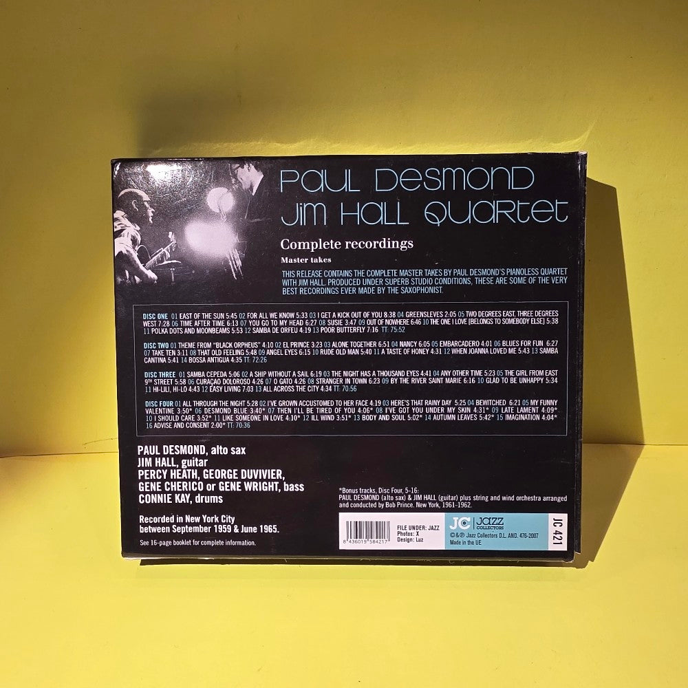 Paul Desmond Jim Hall Quartet - Complete Recordings - 2007 - JC 421 - Used - EX - CDs